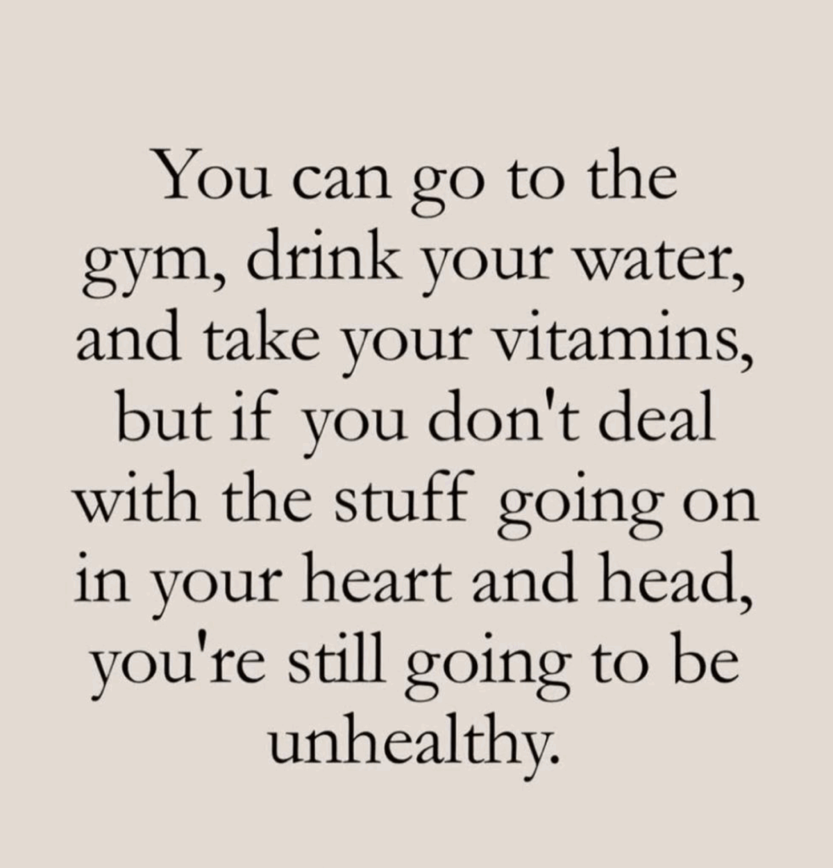 Head and heart health quote